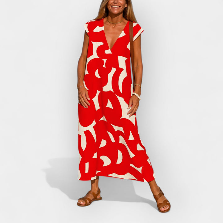 Hela – Robe élégante et légère avec décolleté en V