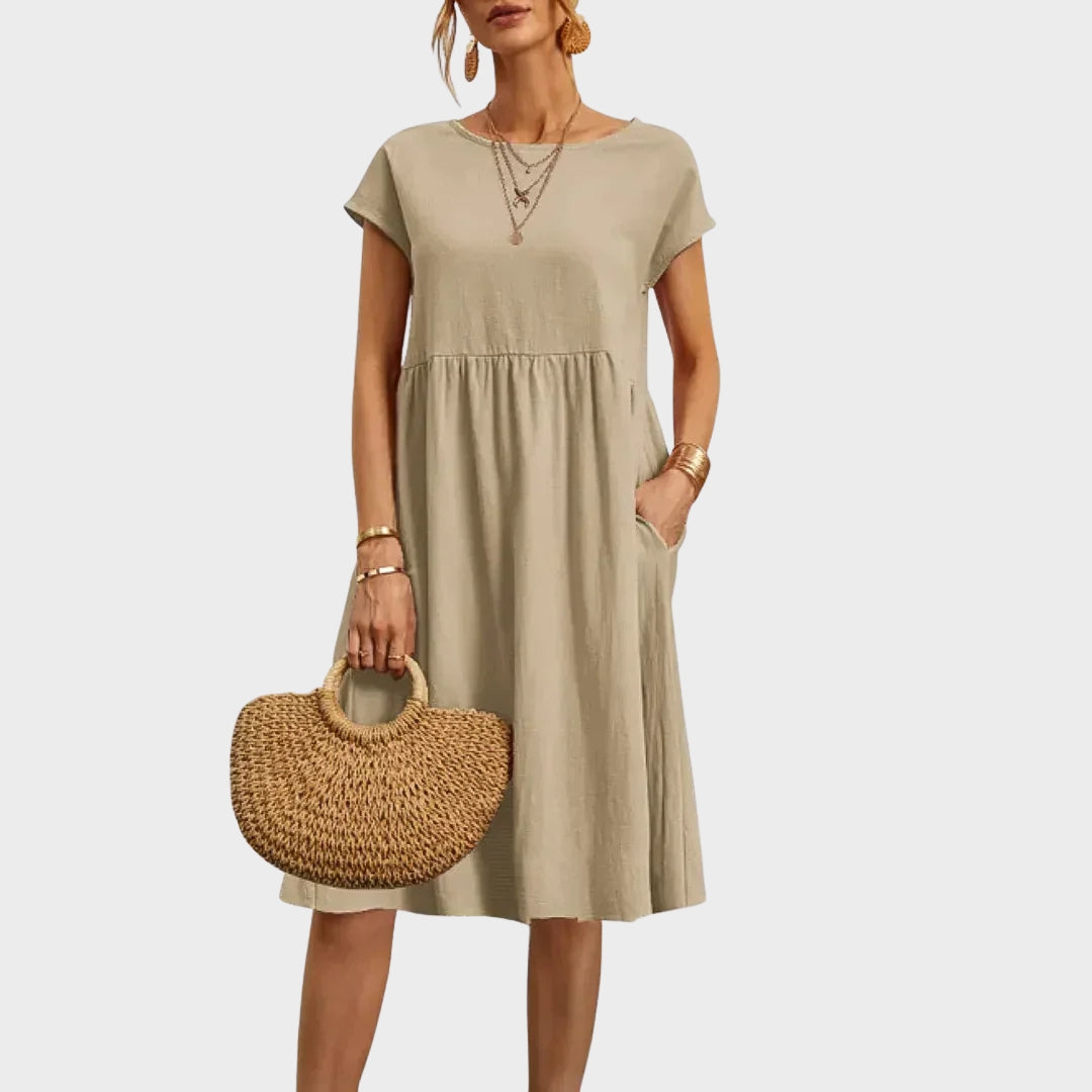 Ankica - Robe simple avec poches
