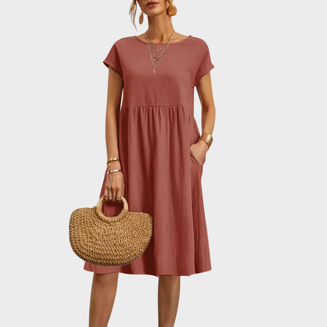 Ankica - Robe simple avec poches