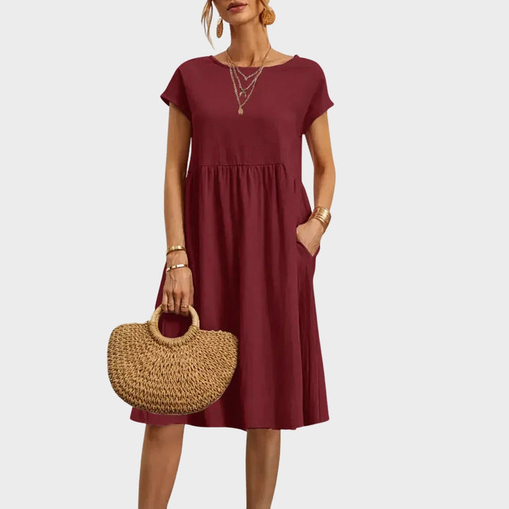 Ankica - Robe simple avec poches