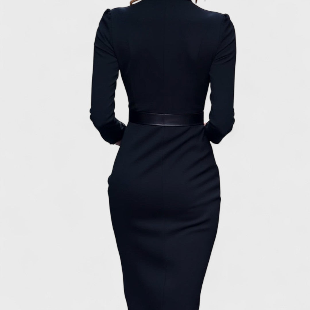 Hanna – Robe à col montant