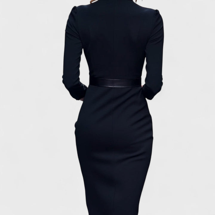 Hanna – Robe à col montant