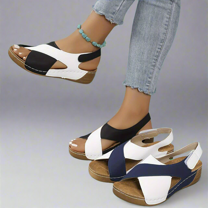 Kendra - Sandales Orthopédiques Colorblock