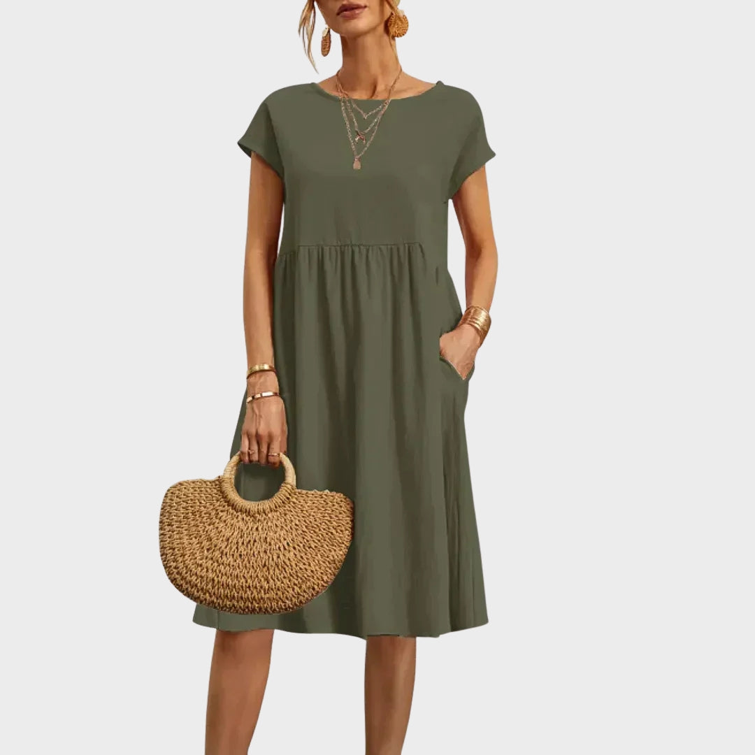 Ankica - Robe simple avec poches