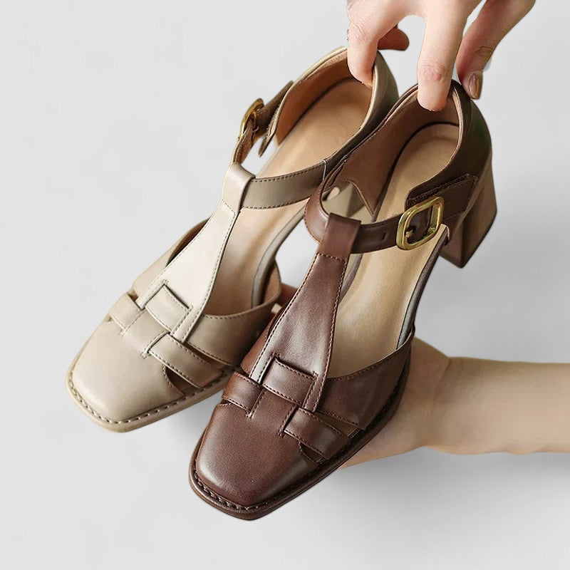 Scarlett – Sandales orthopédiques T-Strap à blocs