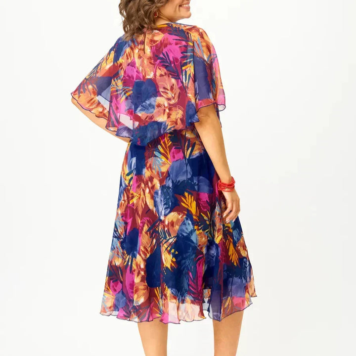 Barbara – Robe élégante en chiffon avec imprimé