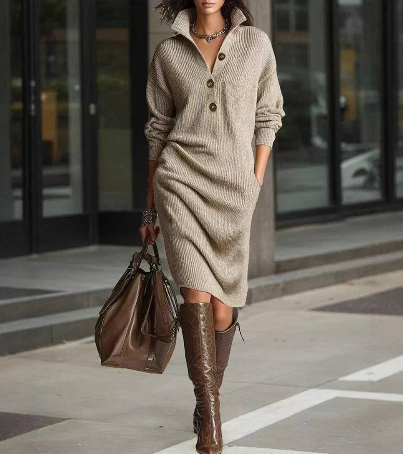 Mila - Robe en maille confortable