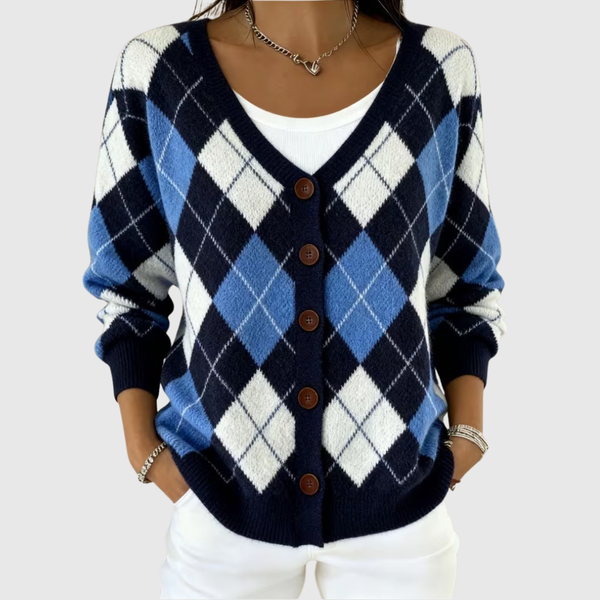 Cardigan en Maille Confortable avec Boutons