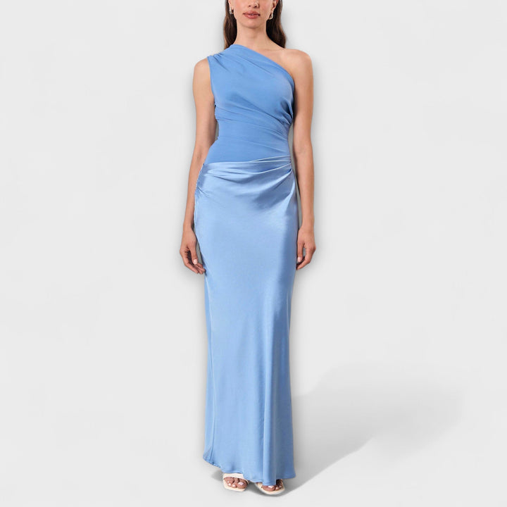 Edita - Robe satinée asymétrique