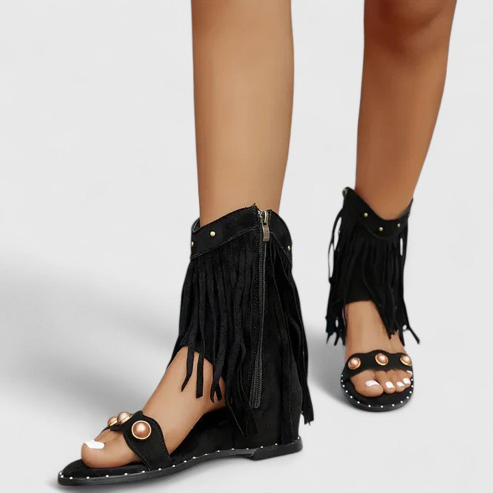 Eira - Sandales Chic avec Franges