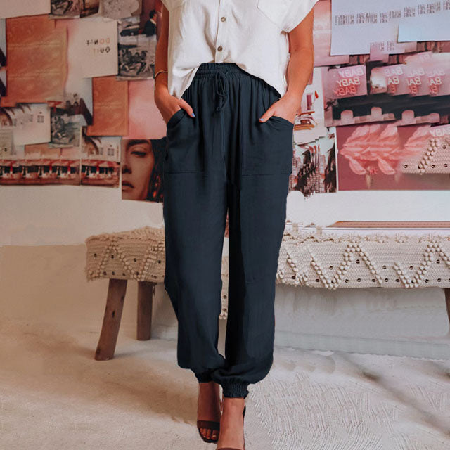 Kaeli – Pantalons Élégants avec Cordon