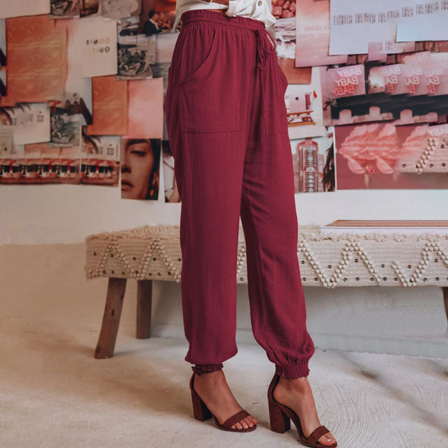 Kaeli – Pantalons Élégants avec Cordon