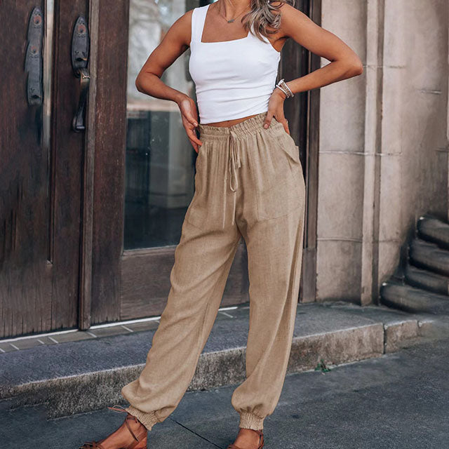 Kaeli – Pantalons Élégants avec Cordon