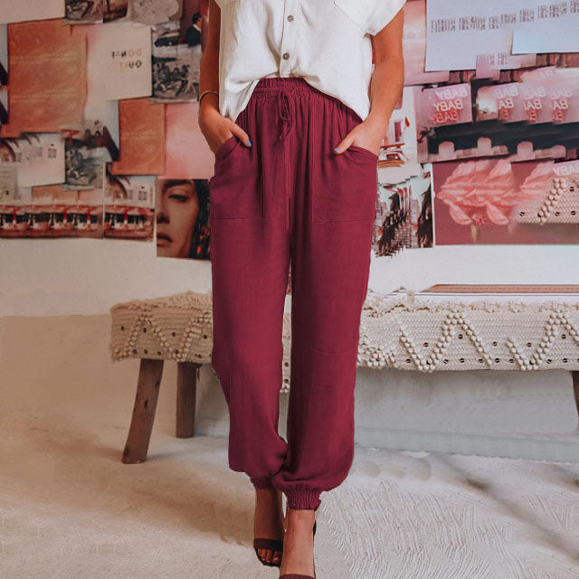 Kaeli – Pantalons Élégants avec Cordon