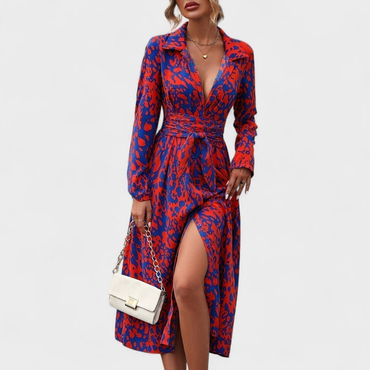 Camila – Robe à motif léopard