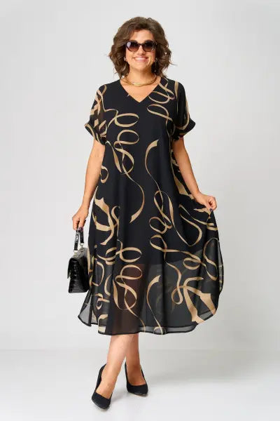 Pauline - Robe élégante avec motif