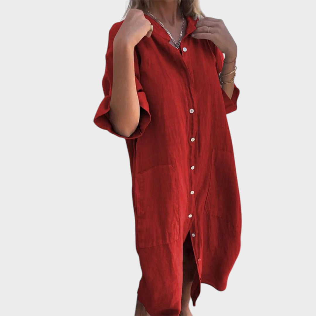 Blanka - Chemise Robe Décontractée
