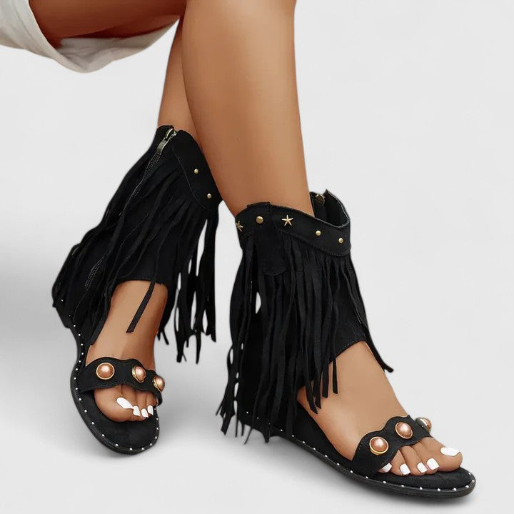 Eira - Sandales Chic avec Franges