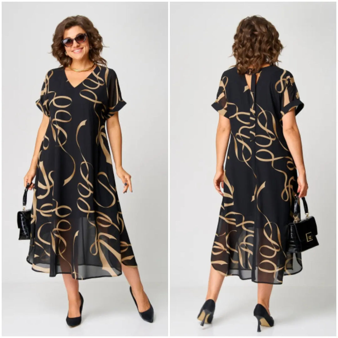 Pauline - Robe élégante avec motif