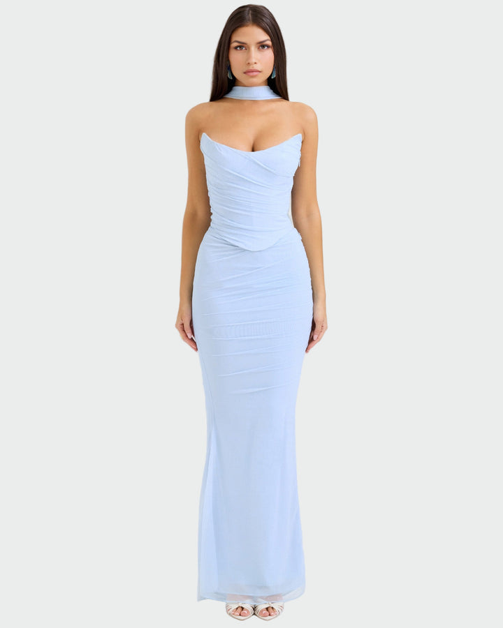 Lora | Robe Drapée Longue