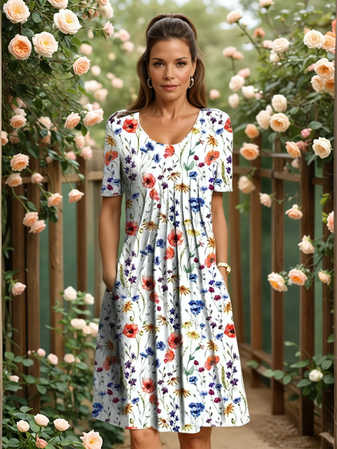 Marianne – Robe florale élégante