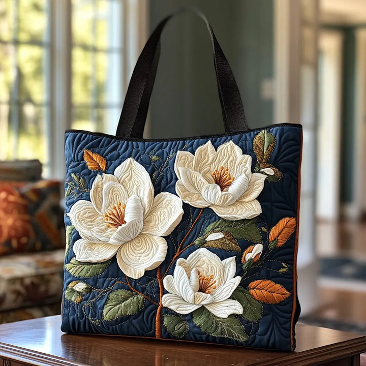 Sac Matelassé Artisanal - Magnolias Délicates