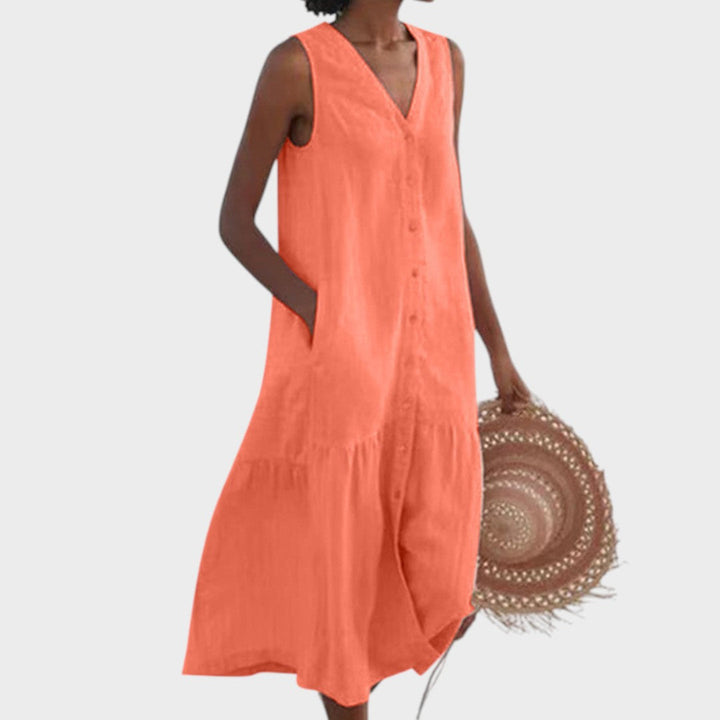 Vita - Robe Élégante et Flatteuse avec Décolleté en V