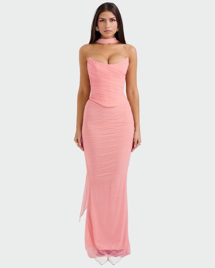 Lora | Robe Drapée Longue