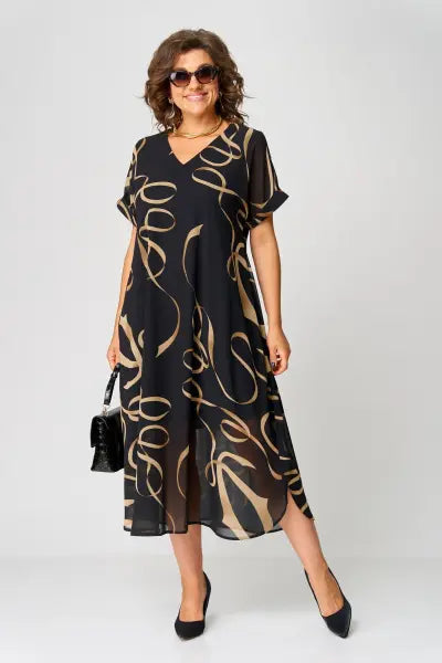 Pauline - Robe élégante avec motif