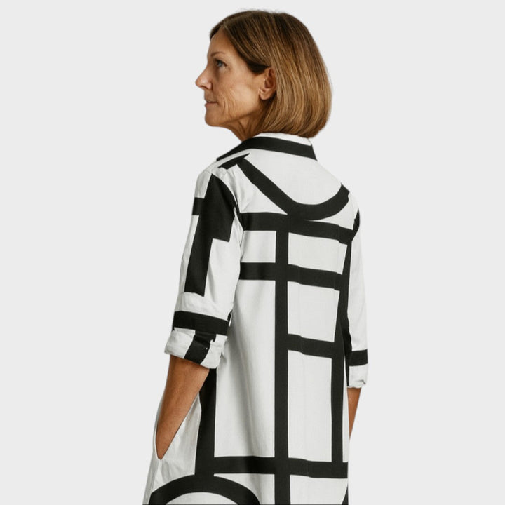 Petra - Robe à motif géométrique