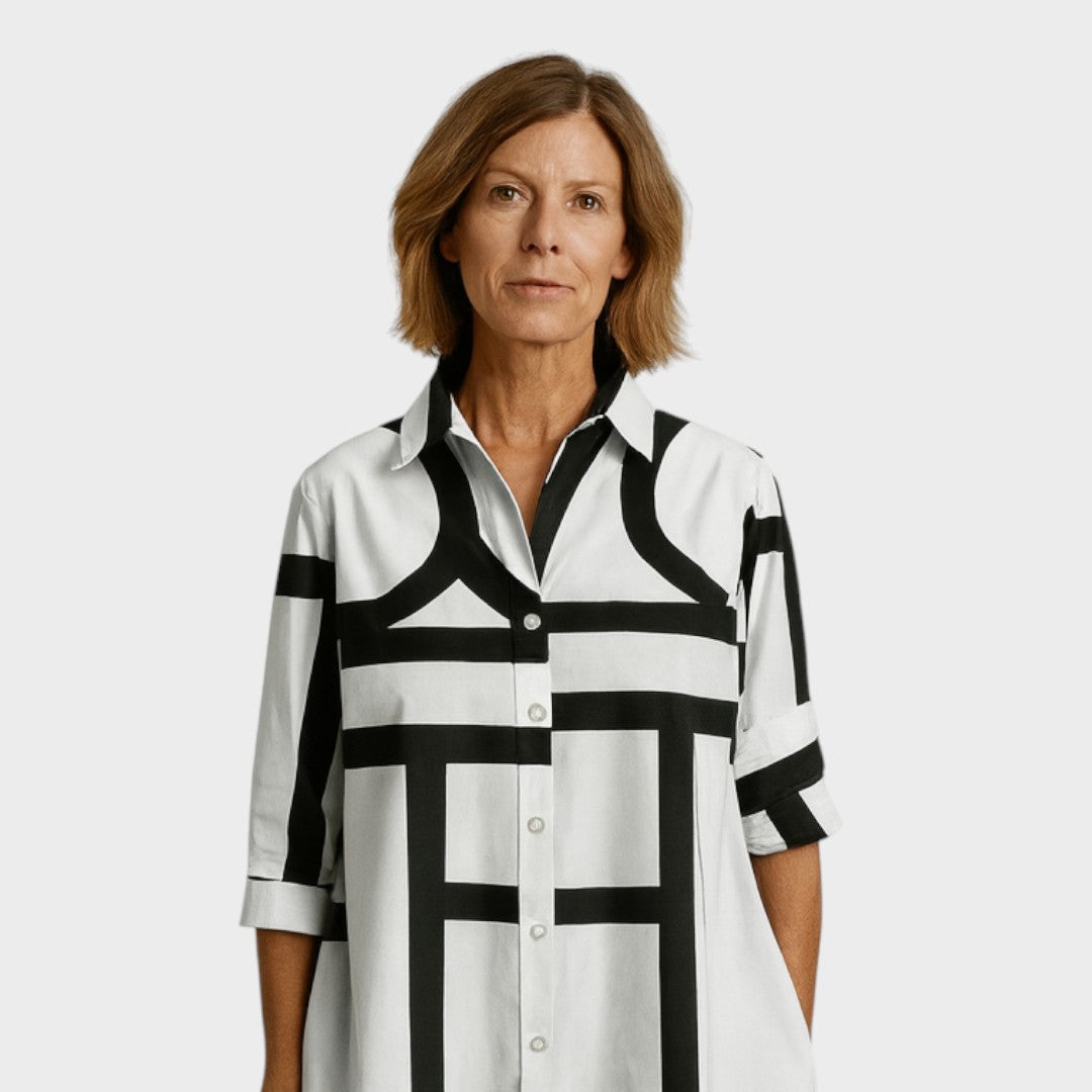 Petra - Robe à motif géométrique