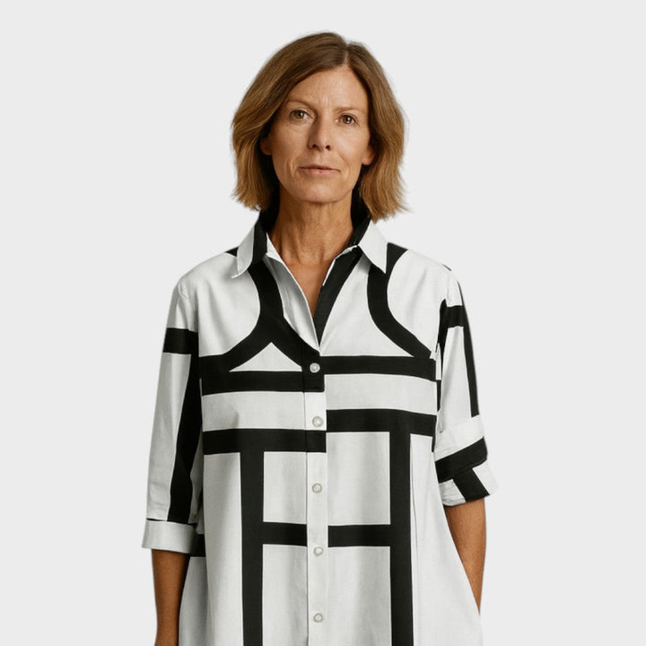 Petra - Robe à motif géométrique