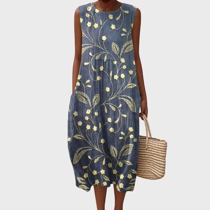 Lara - Robe d'été florale en coton