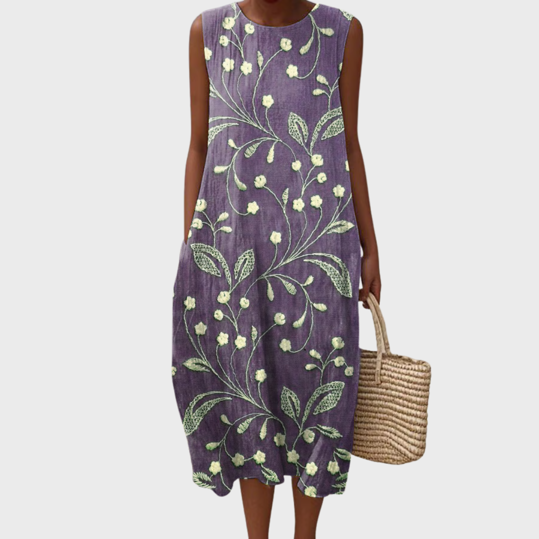 Lara - Robe d'été florale en coton