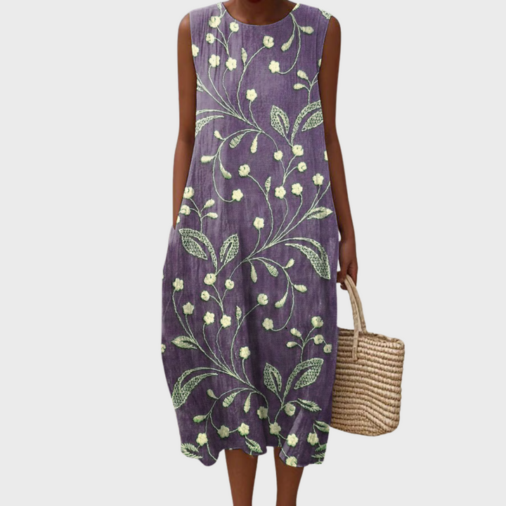 Lara - Robe d'été florale en coton