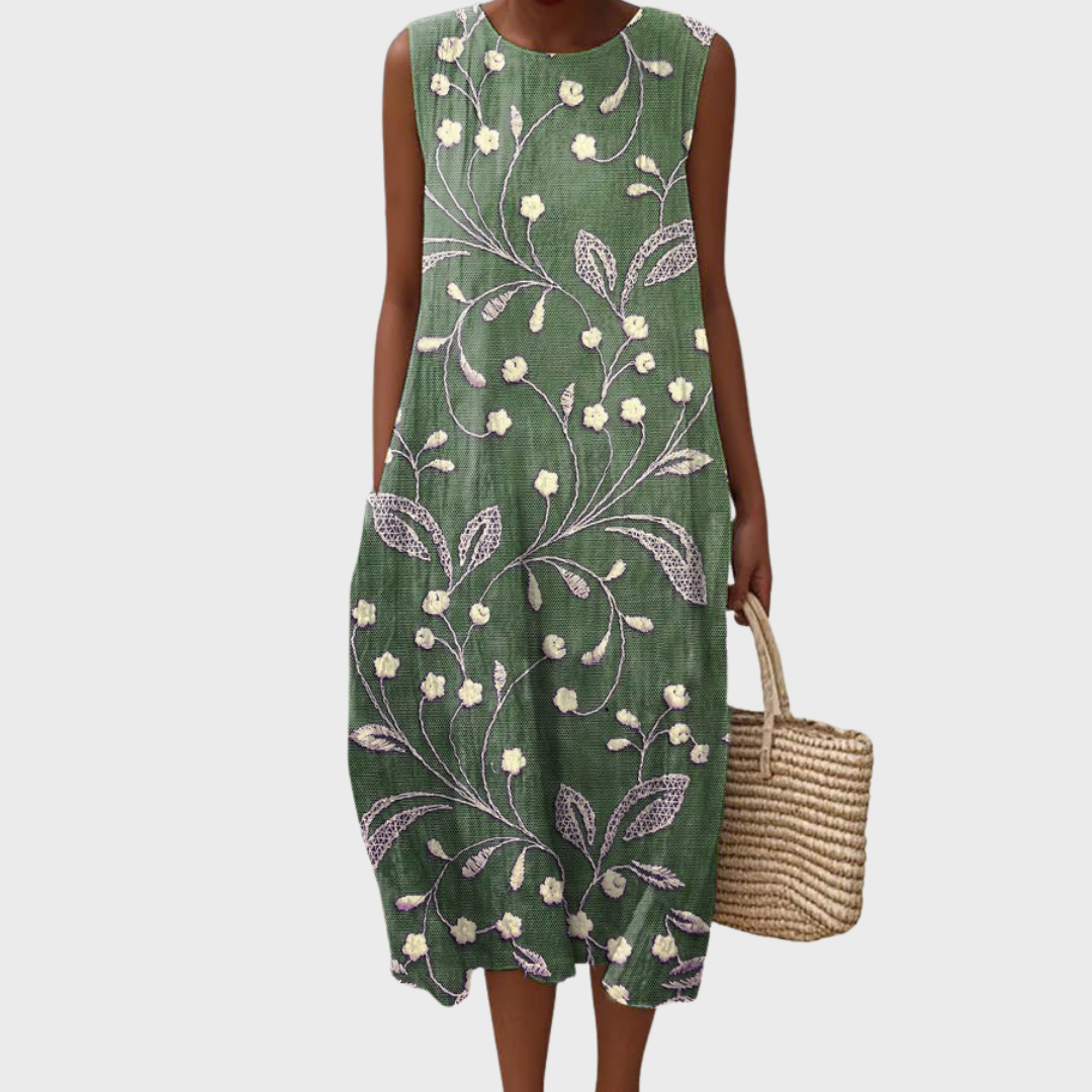 Lara - Robe d'été florale en coton