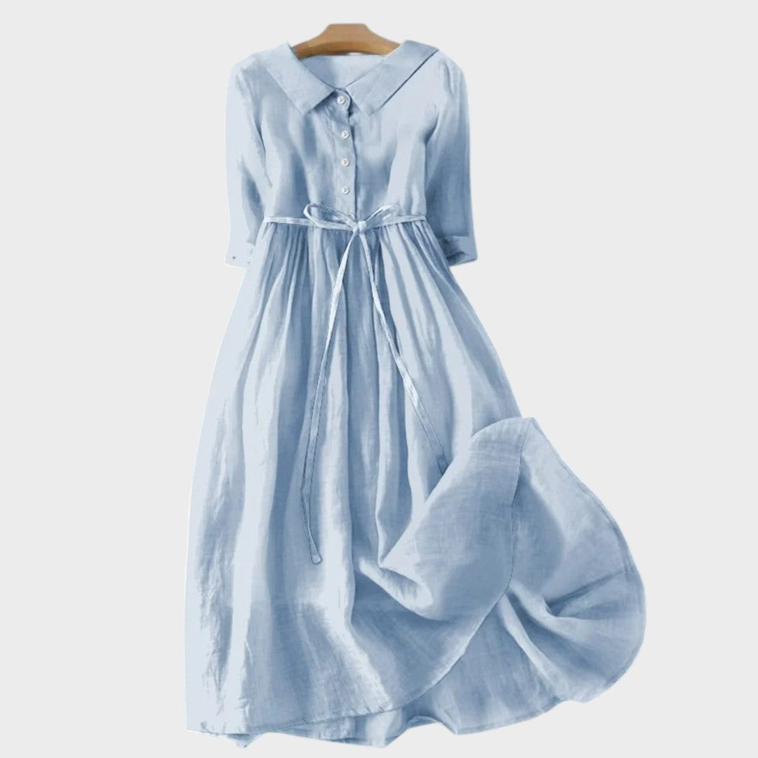 Ena - Robe d'été avec ceinture à la taille