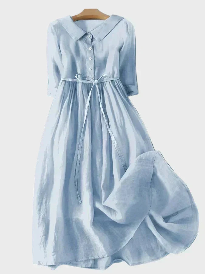 Robe avec Col Élégant