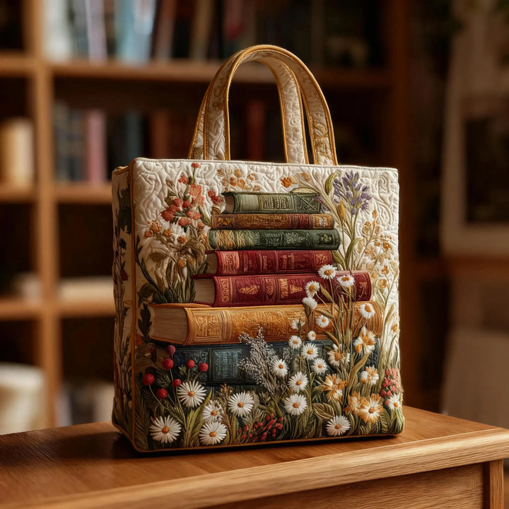 Sac à Main Artisanal Matelassé - Motif Floral