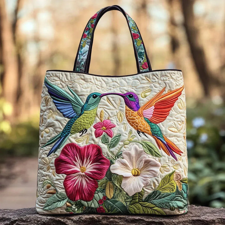 Sac à Remplir - Colibri et Fleurs Blanches