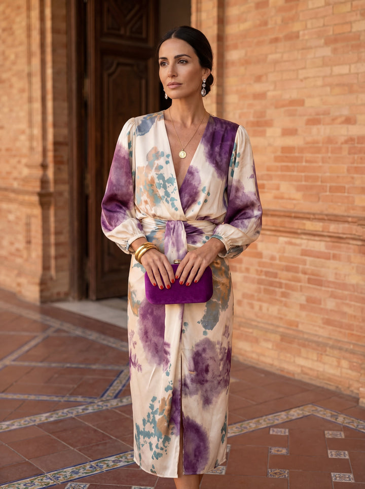 Valeria – Robe de luxe avec motif aquarelle