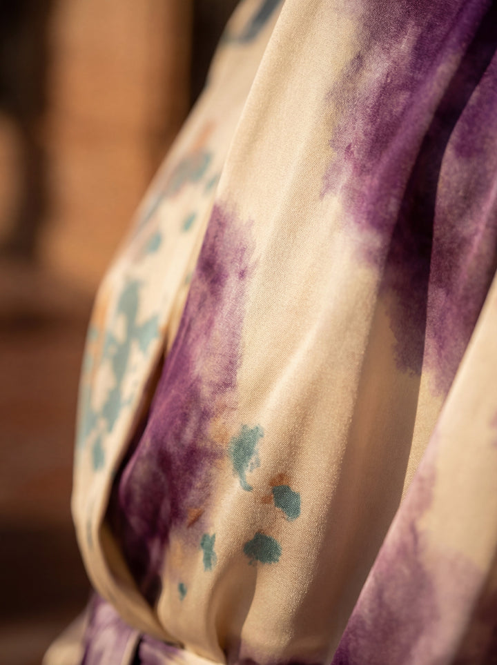 Valeria – Robe de luxe avec motif aquarelle