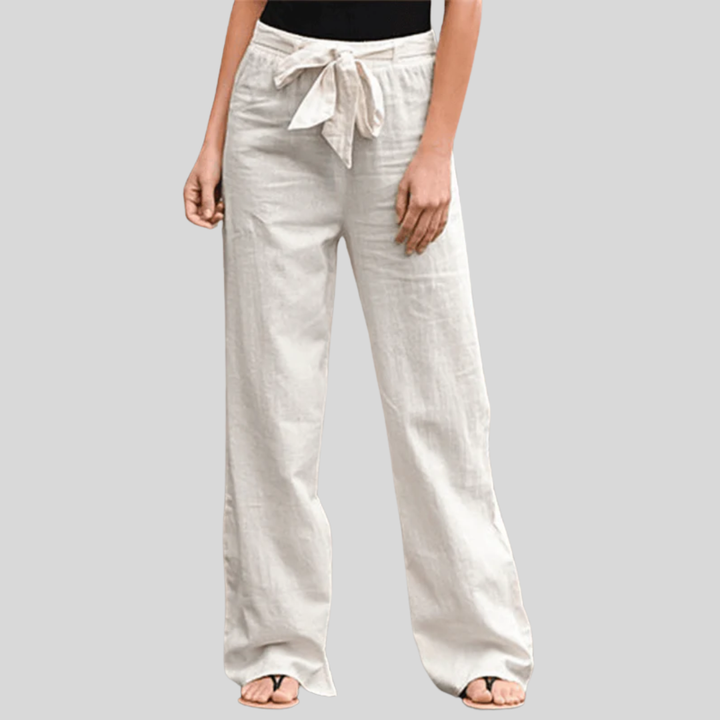 Joleen - Pantalons Relax Femme Avec Cordon Et Taille Élastique