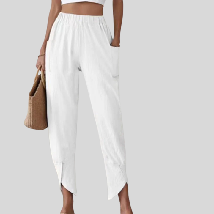 Essari - Pantalons à Ourlet Effiloché