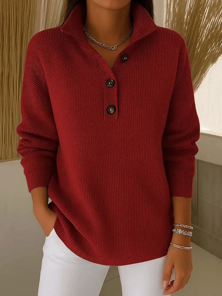 Amparo | Pull en Jersey avec Col en V