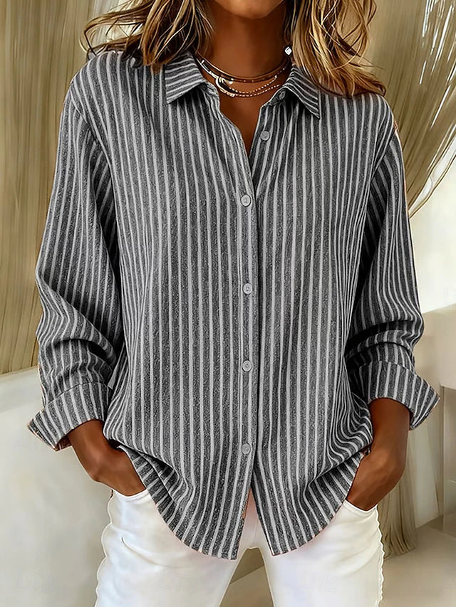 Jimena | Chemise à Rayures avec Boutons