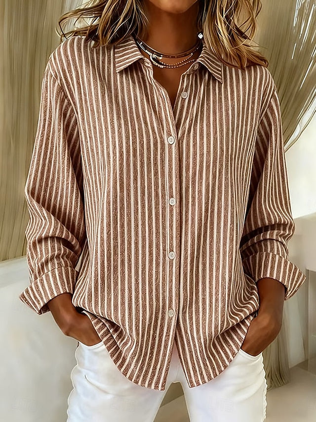 Jimena | Chemise à Rayures avec Boutons