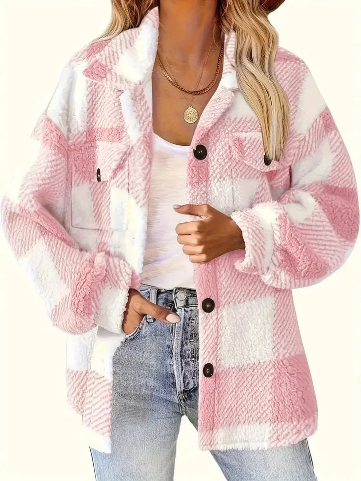 Martin | Veste en Fleece à Carreaux Élégante