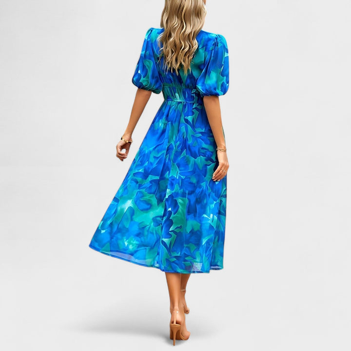 Clara – Robe Élégante à Fleurs
