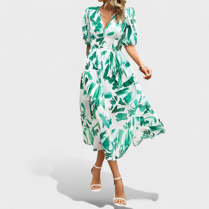 Clara – Robe Élégante à Fleurs